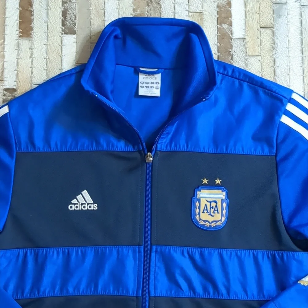 Adidas Argentina National Team 2010-2011 World Cup football soccer Track Jacket - Picture 3 of 8